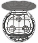 SMEV 7223 3 Burner round Hob with Ignition