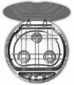 SMEV 7223 3 Burner round Hob with Ignition